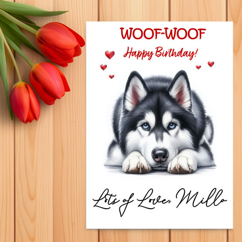 Personalised siberian husky - siberian,