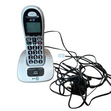 BT 4000 Twin Big Button Cordless Phone With Charging Dock  Silver