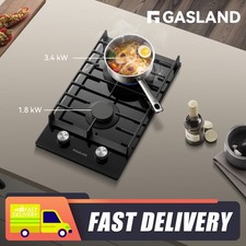 GASLAND 30cm 2 Burners Black
