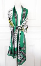 Ladies Scarf  Green Black