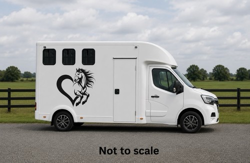 Horse box vinyl decal - box,