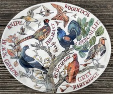 EMMA BRIDGEWATER GAME BIRDS LARGE OVAL PLATTER PLATE 14''