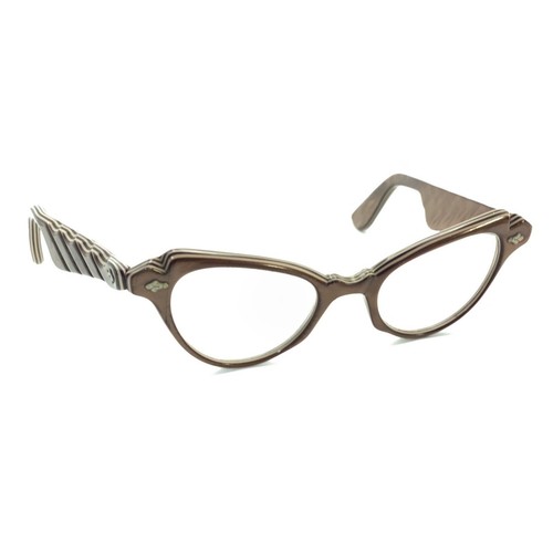 Vintage brown tan striped cat - tan,