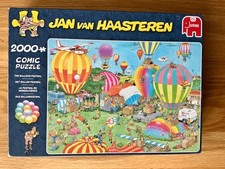 Jan van Haasteren  2000 piece jigsaw ,"The Balloon Festival" complete