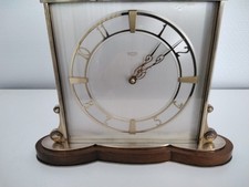 SMITHS VINTAGE BRASS MANTLE CLOCK 8 DAY 7 JEWELS PLATFORM ESCAPEMENT 1950's/60's