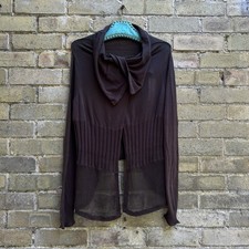 Firetrap Emmett Cardigan Women’s Avant Garde Knitted Cowl Neck UK10 RRP£65