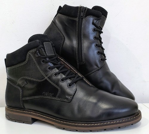 Rieker tex black leather mens - rieker-tex,