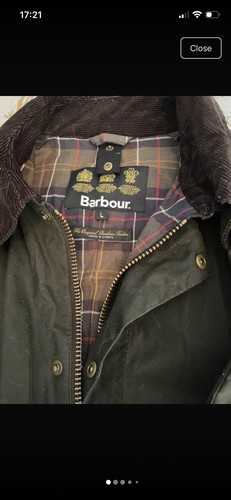 Barbour men jacket size - men's,