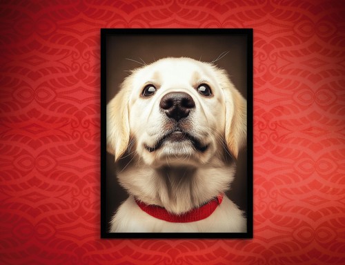 Labrador puppy dog art - labrador, print