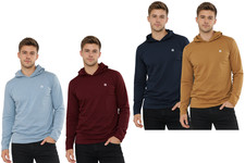 2Pack Hoodie Mens Plain Hooded