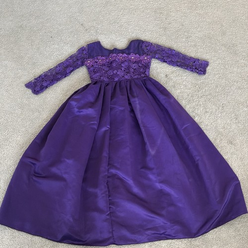 Purple lace long sleeve - lace,