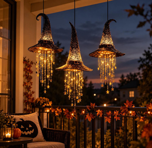 Halloween glowing witch - halloween,