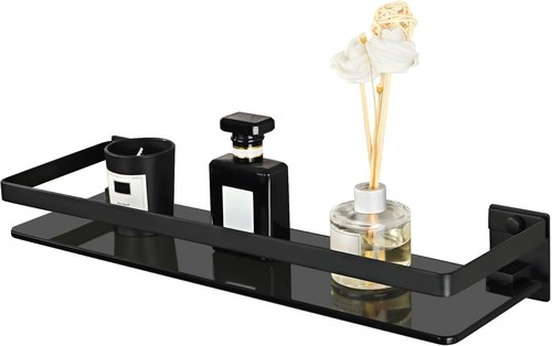 Wall mounted black glass - wall,