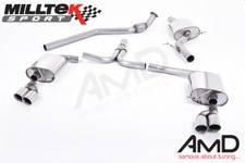 Milltek Audi A5 Coupé S line 2.0 TFSI Exhaust Cat Back Quad Outlet 2008 to 2014