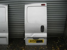 NISSAN PRIMASTAR VIVARO 2001-2006 REAR VAN DOOR BARE (PASSENGER SIDE) SILVER