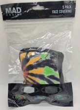 5-Pack Dark Tie Dye Polyester
