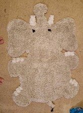 Elephant Rug Children's Bedroom Nursery - Used