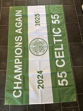 CELTIC CHAMPIONS FLAG 24/25