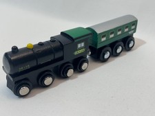 Wooden ER LR Train Engine with Carriage Fits Brio & Thomas Post Discounts