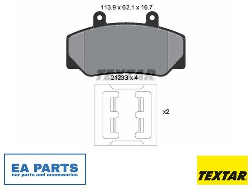 Brake pad set disc - set,, for