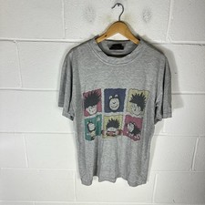 Vintage Dennis The Menace Shirt Mens Large Grey Gnasher Cartoon Beano 90s Comic*