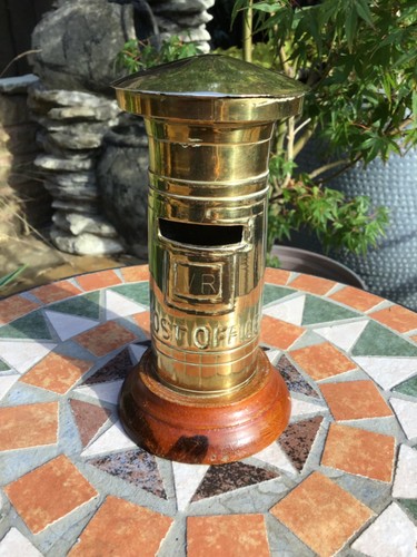 Vintage brass post office - brass,