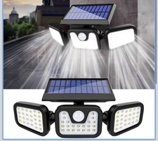3-Head Solar Light LED PIR