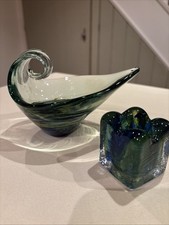 Adrian Sankey 2 Of Pieces Handmade Art Glass VGC