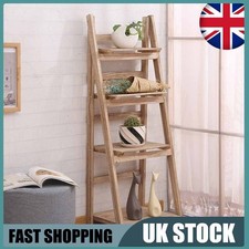 4-Tier Folding Ladder Shelf