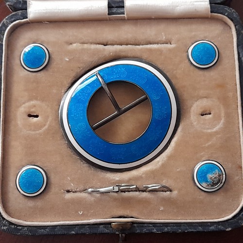 Edwardian guilloche enamel - edwardian,