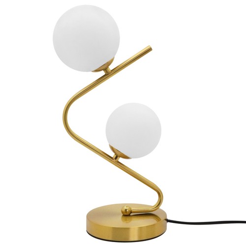 Retro brass twin frosted glass - twin,