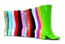 Womens Fancy Dress Sexy Go Go Knee High Boots Cool 60's 70s Party Sizes UK 3-12