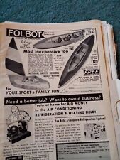 Ot7  Ephemera 1967 advert folbot folding boat 