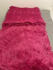 Huge Hot Pink Ikea Faux Fur Cushion Cover Vintage Style Y2K Shaggy X2