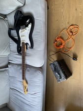 Encore Electric Guitar 6-String Black Left Handed with Practice Amp