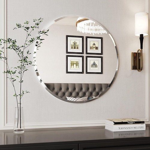 Single beveled edge circle - beveled,