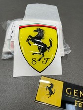 Ferrari Genuine Resin Raised shield sticker 10X7.5CM