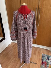 Boden Print Cotton Dress Size