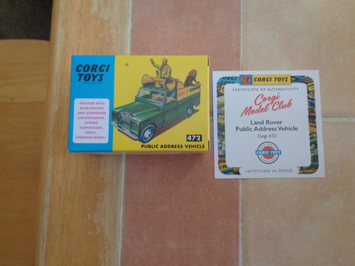 Corgi model club - corgi,