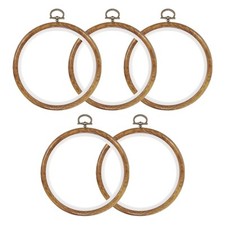 5Pcs 5" Embroidery Hoops Frame