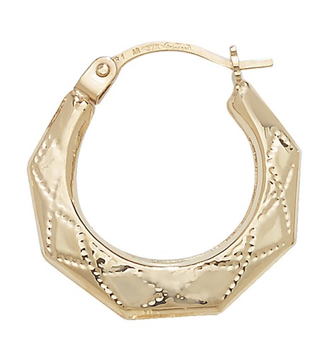Creole earrings 9ct gold - creole,