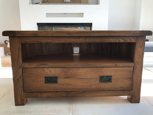 Stunning natural oak corner - oak, tv