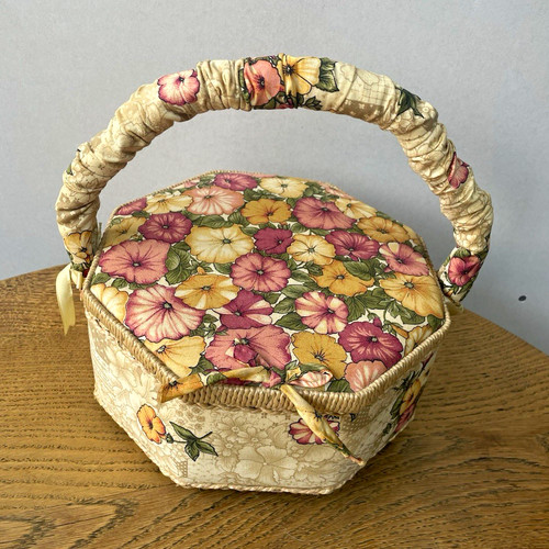 Octagonal floral fabric sewing - floral,