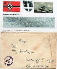 stamps Germany marine feldpost  M39587 6 Schnellboot Flottille