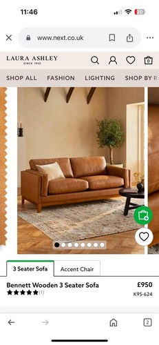 Next bennett seater - next, leather