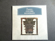  Art BOOKMARK Corinthian Column Shaped NEW Gold Plated Metal Gift  