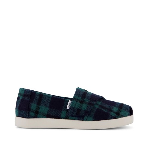 Toms plaid navy - plaid, green
