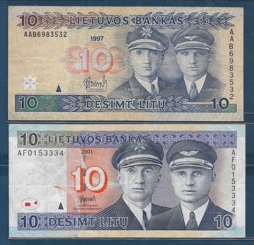Lithuania litu 2yrs lot - litu,