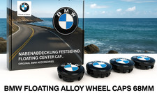 Genuine Floating BMW F Centre Caps Alloy Level Wheels 68 mm  X 4