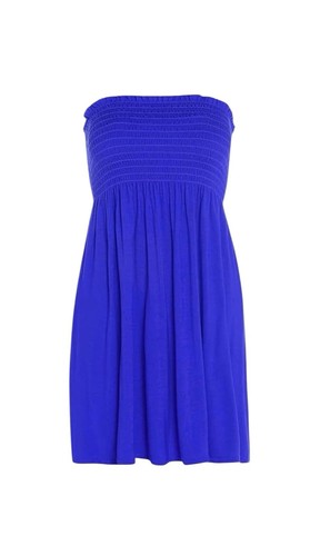 Womens blue strapless - blue,